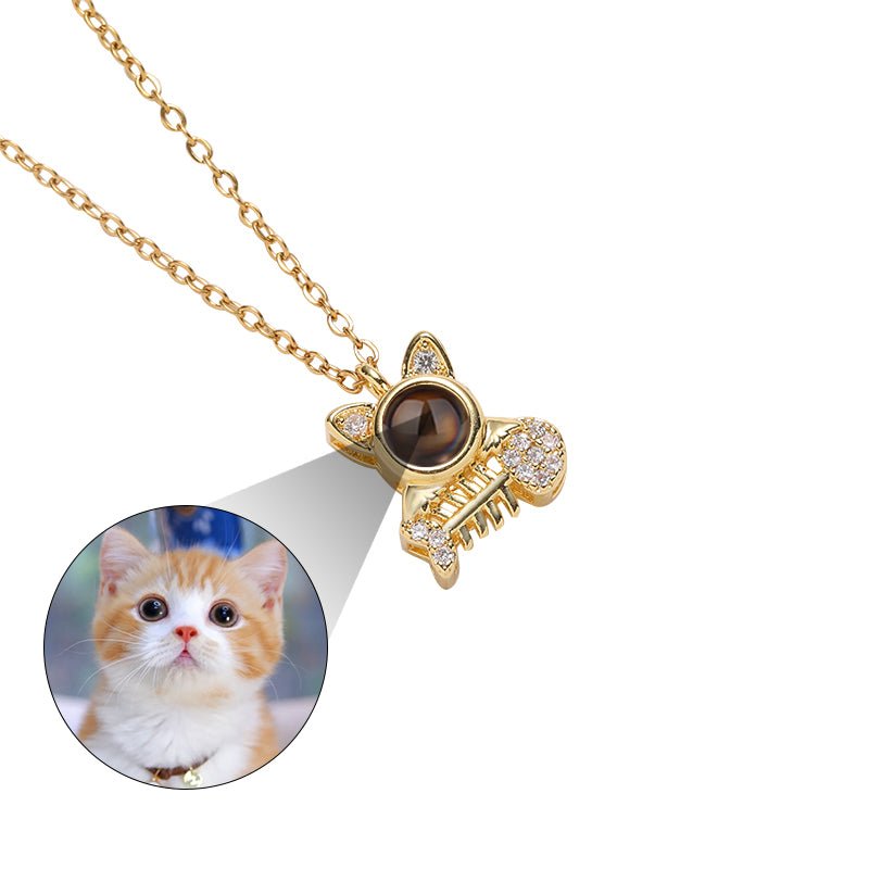 Custom Kitty Catch Hidden Photo Necklace - Hidden Forever