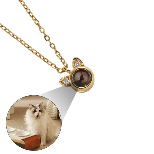 Custom Kitty Memories Hidden Photo Necklace - Hidden Forever