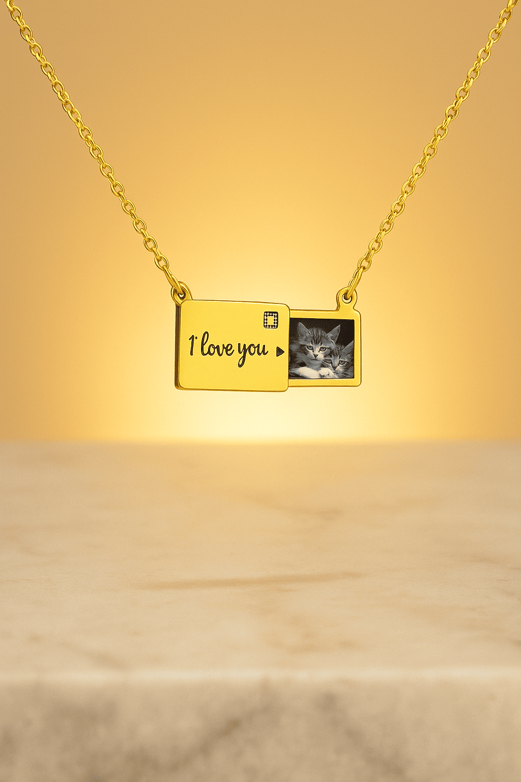 Custom Locket with Hidden Photo Pendant Necklace - Hidden Forever