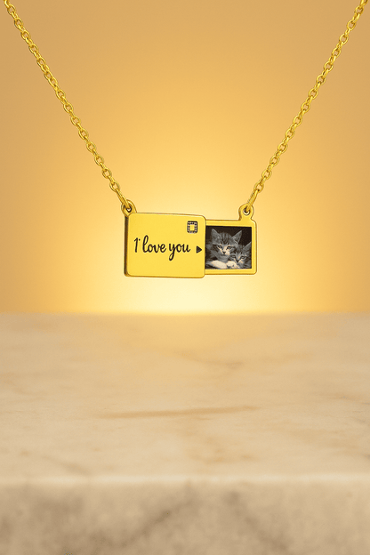 Custom Locket with Hidden Photo Pendant Necklace - Hidden Forever