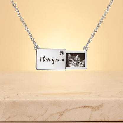 Custom Locket with Hidden Photo Pendant Necklace - Hidden Forever