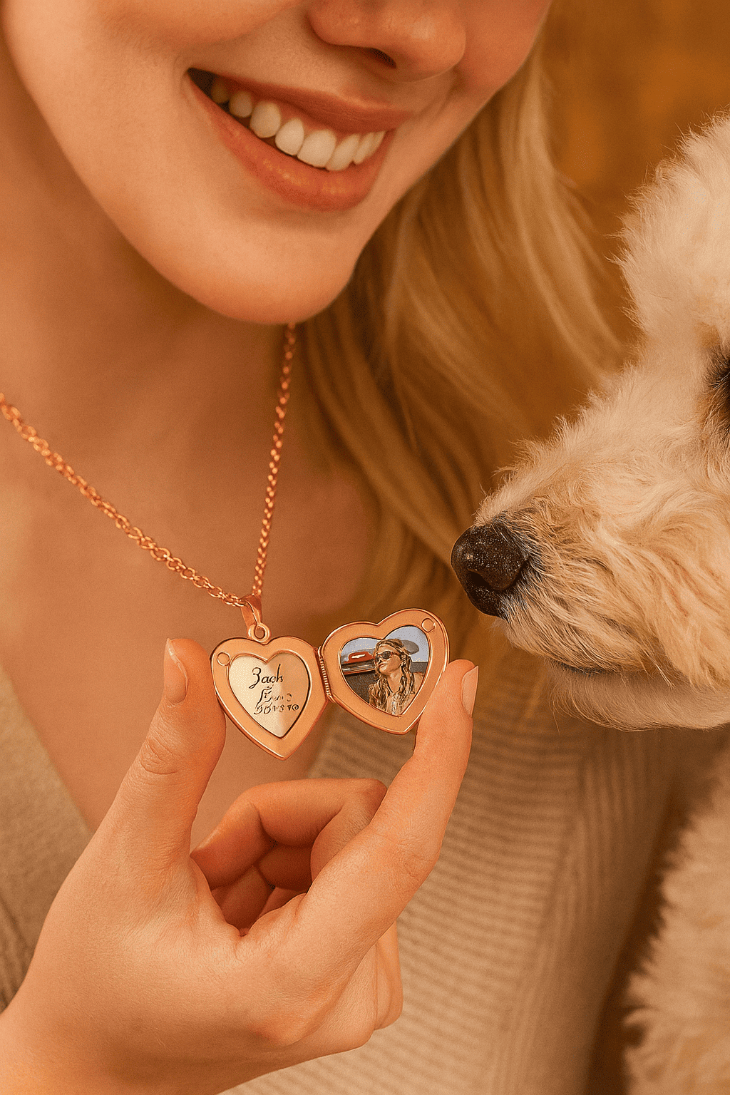Custom Love Locket Hidden Photo Necklace - Hidden Forever