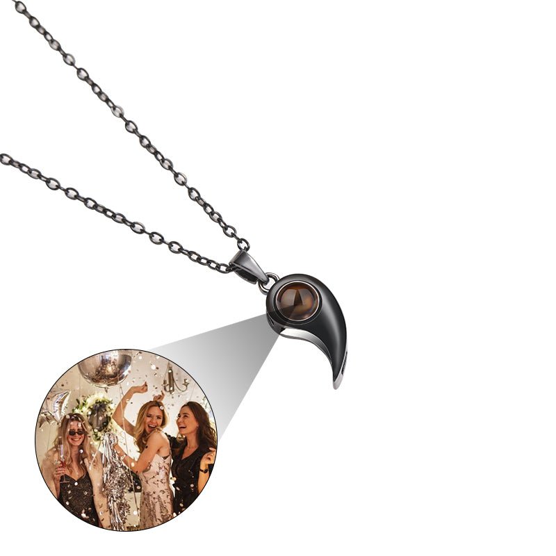 Custom Midnight Essence Hidden Photo Necklace - Hidden Forever