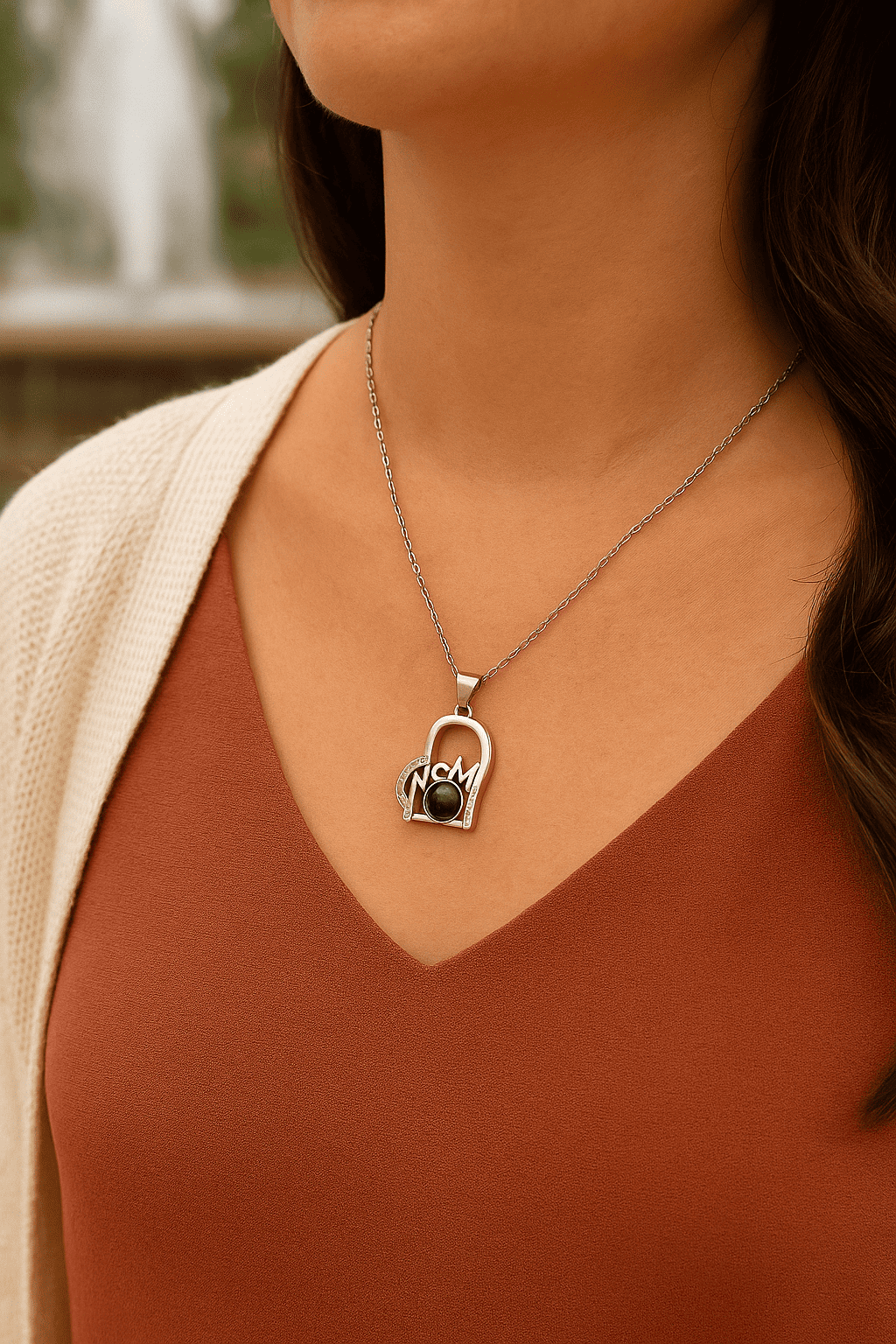 Custom Mom Hidden Photo Necklace - Hidden Forever