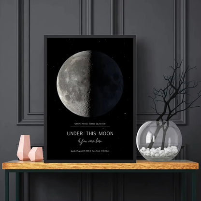 Custom Moon Phase Print - Hidden Forever