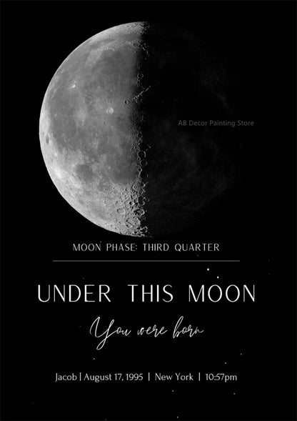 Custom Moon Phase Print - Hidden Forever