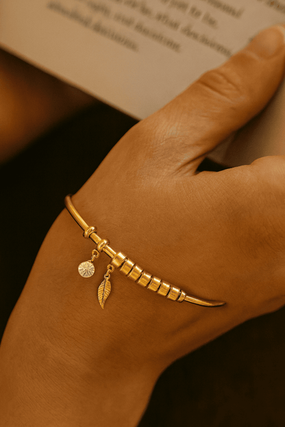 Custom Mother Bangle with Birthstone and Children's Name - Hidden Forever