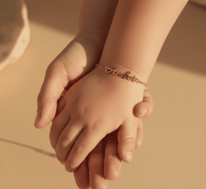 Custom Name in Unique Letters Bracelet - Hidden Forever