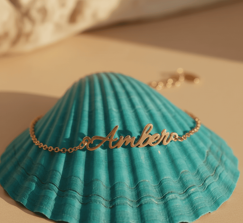 Custom Name in Unique Letters Bracelet - Hidden Forever