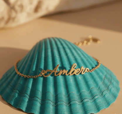 Custom Name in Unique Letters Bracelet - Hidden Forever