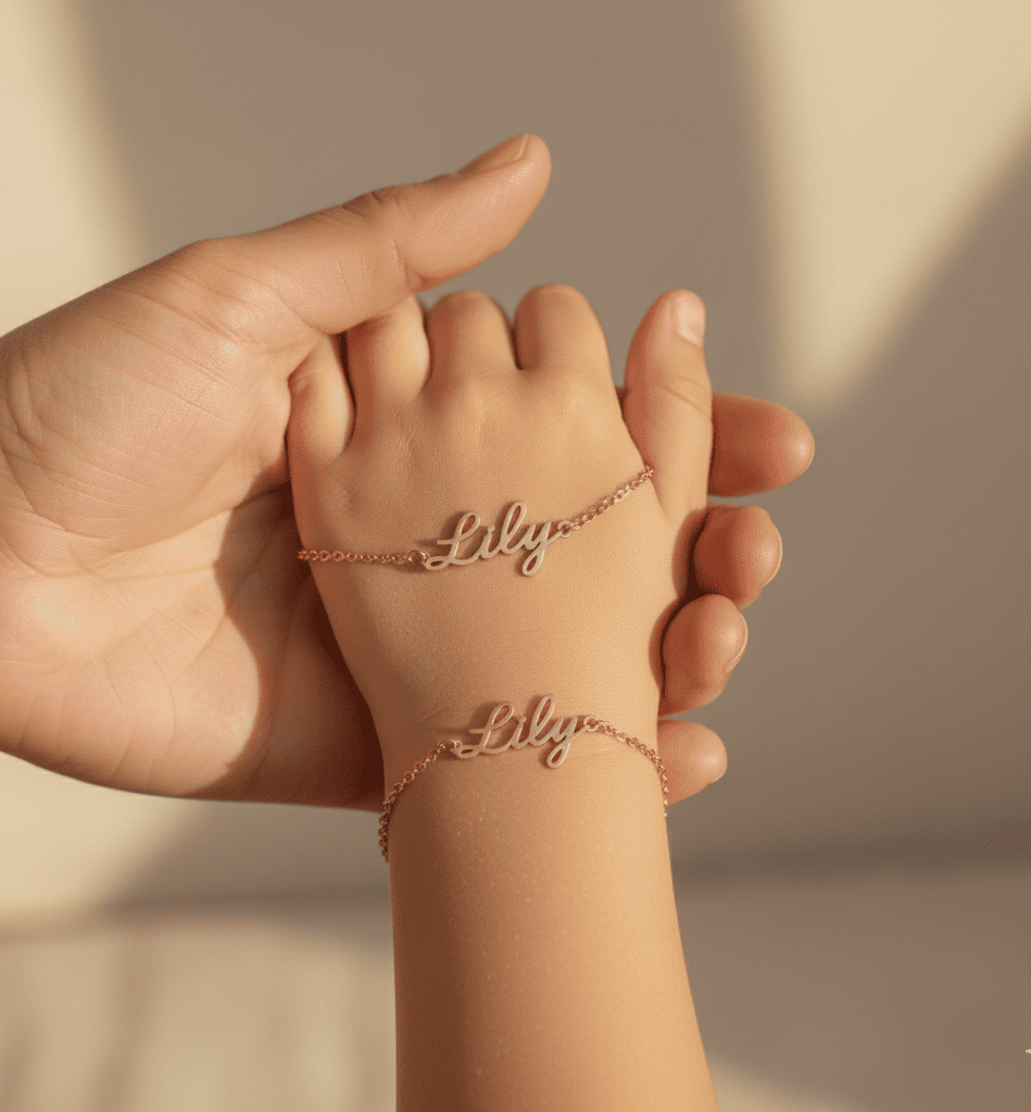 Custom Name in Unique Letters Bracelet - Hidden Forever