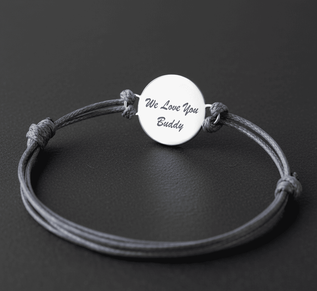 Custom Pet Name and Birthdate Adjustable Leather Bracelets - Hidden Forever