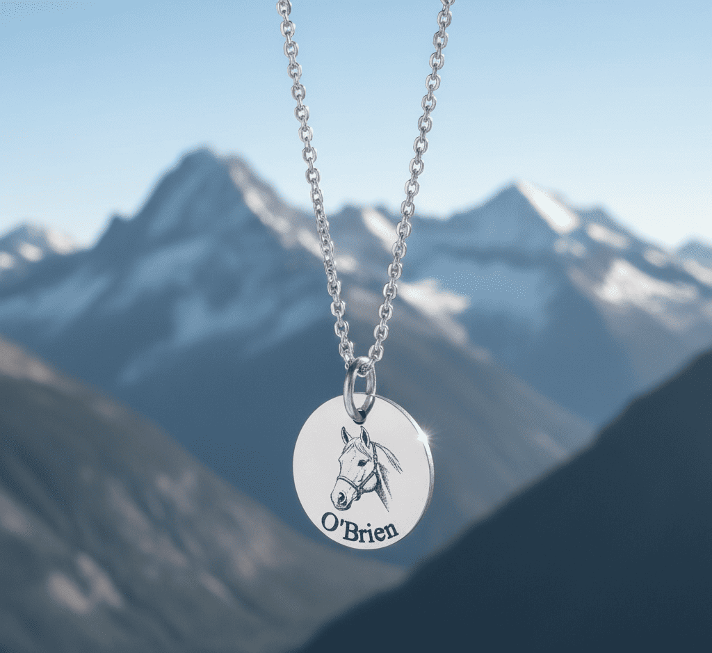 Custom Pet Photo and Name Necklace - Hidden Forever