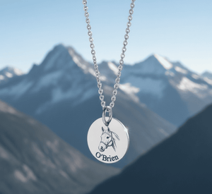 Custom Pet Photo and Name Necklace - Hidden Forever