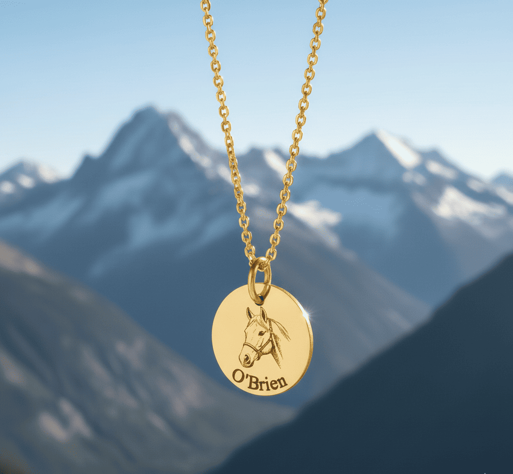 Custom Pet Photo and Name Necklace - Hidden Forever