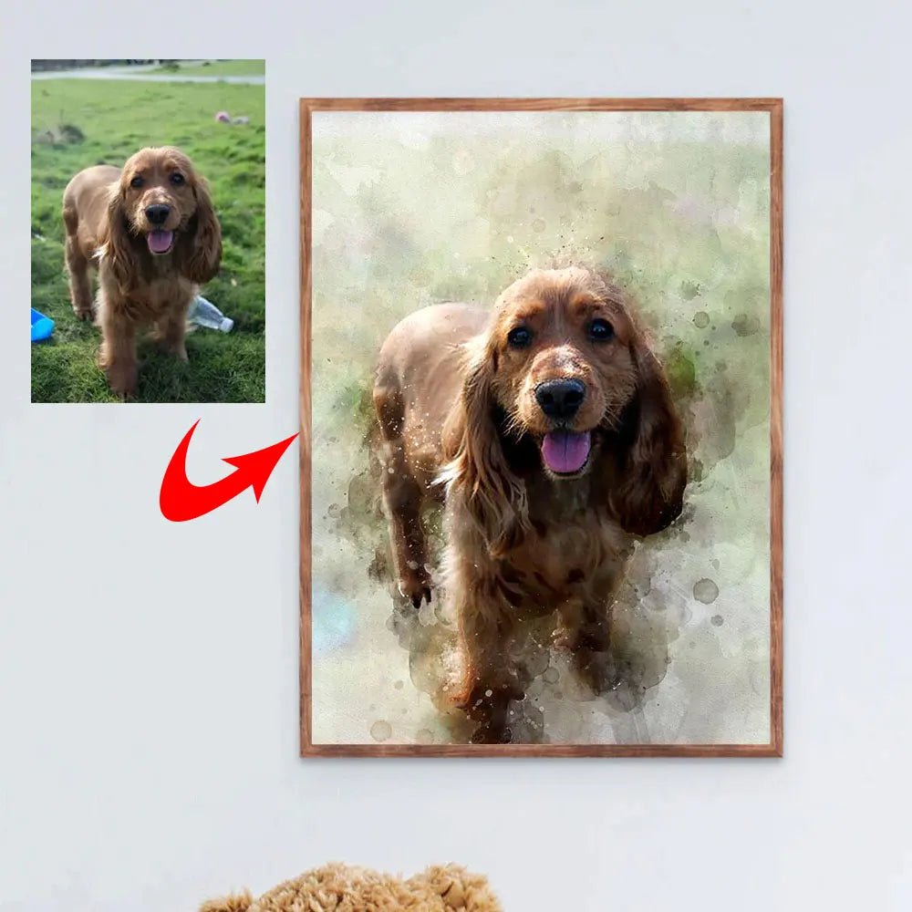 Custom Pet Portrait Paintings - Hidden Forever