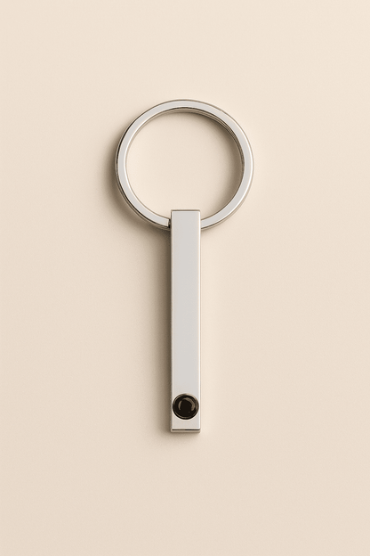 Custom Photo Projection Bar Key Ring - Hidden Forever