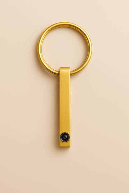 Custom Photo Projection Bar Key Ring - Hidden Forever