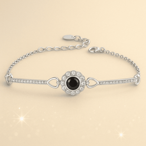 Custom Photo Projection Classic Flower Bracelet - Hidden Forever