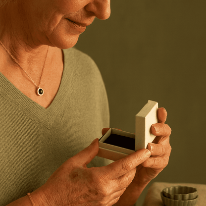 Custom Photo Projection Classic Gem Necklace - Hidden Forever