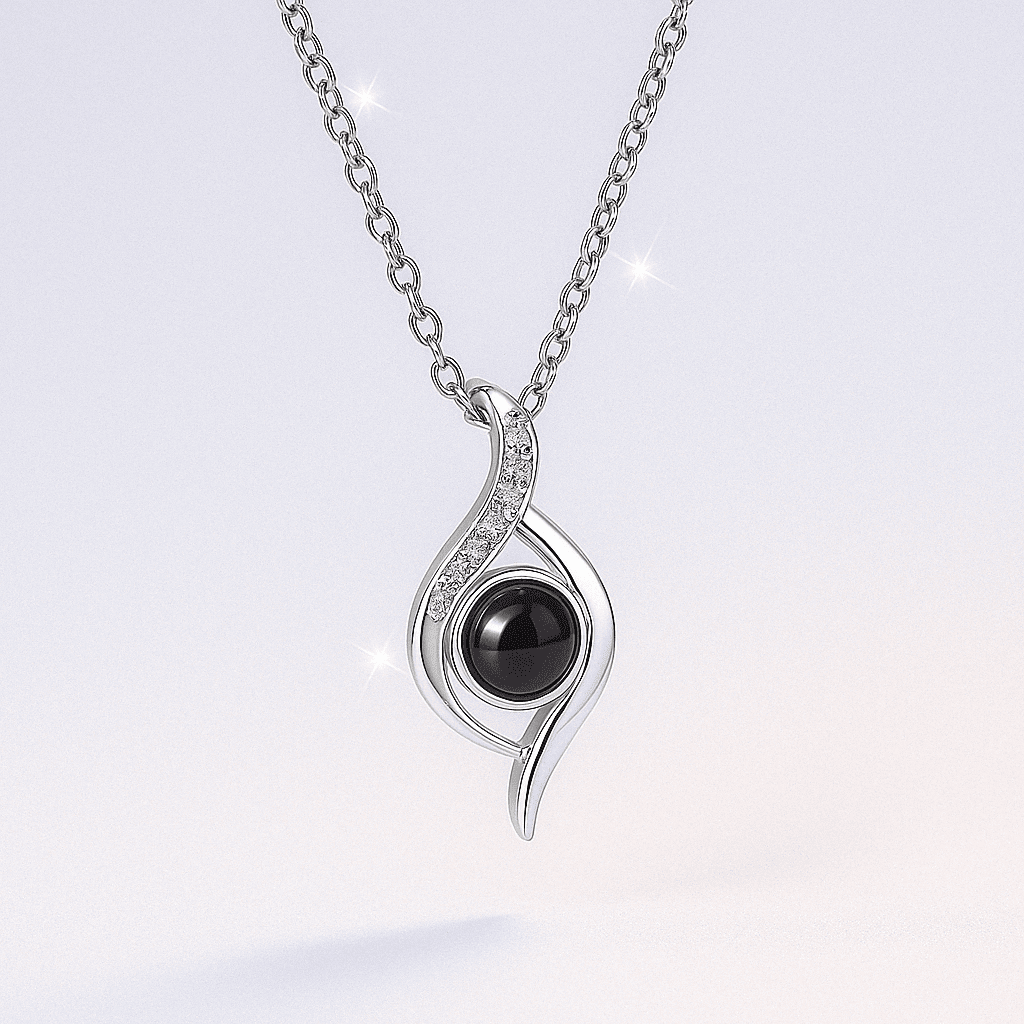 Custom Photo Projection Eye Necklace - Hidden Forever