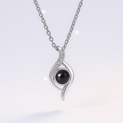 Custom Photo Projection Eye Necklace - Hidden Forever