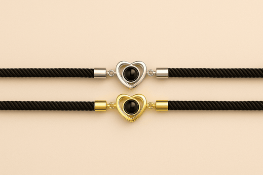 Custom Photo Projection Heart Bracelet - Hidden Forever