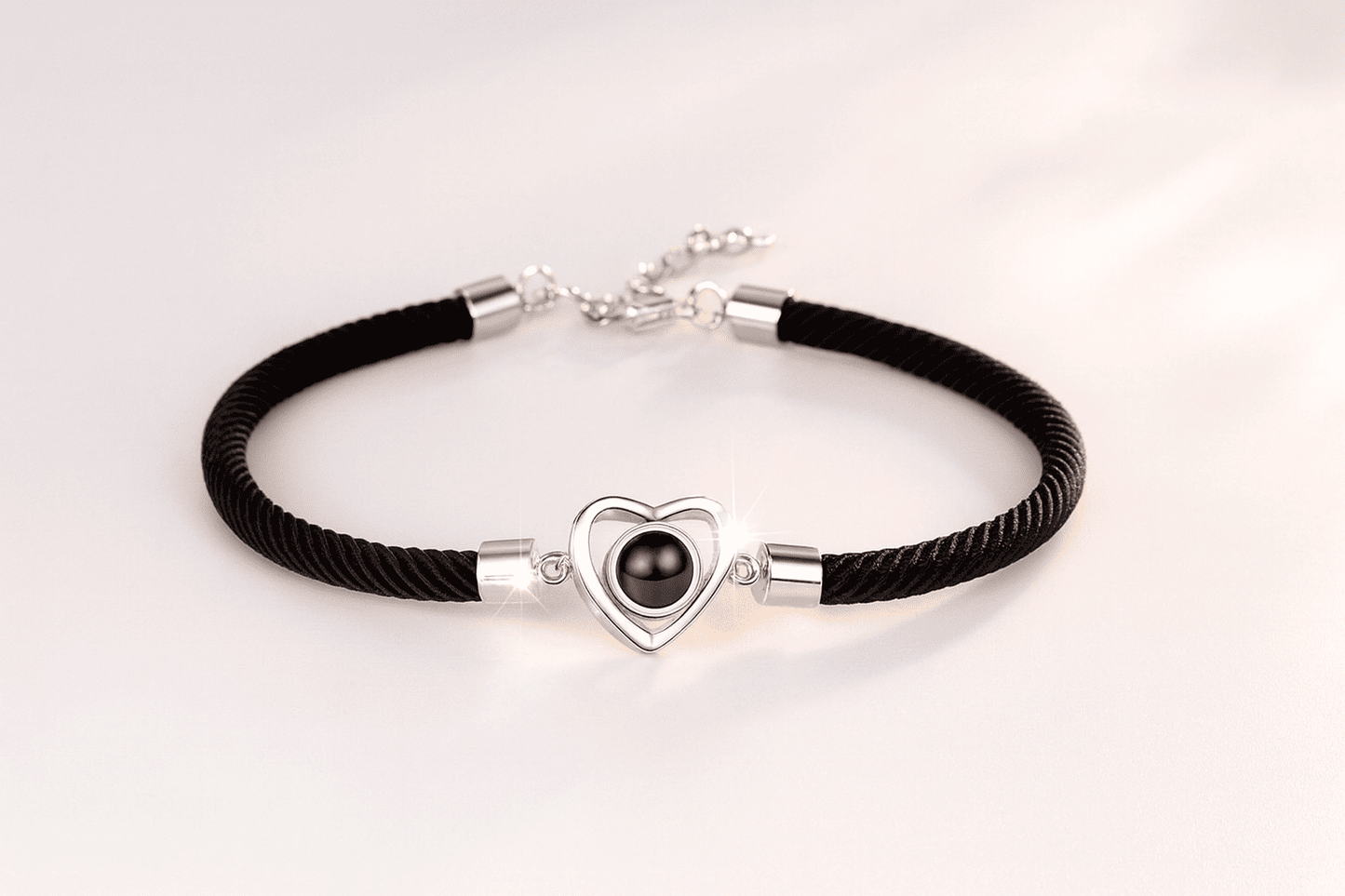 Custom Photo Projection Heart Bracelet - Hidden Forever