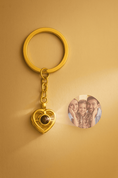 Custom Photo Projection Keychain - Hidden Forever
