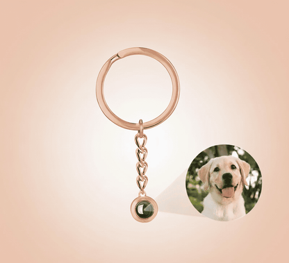 Custom Photo Projection Keychain - Hidden Forever