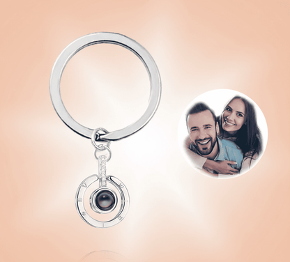 Custom Photo Projection Keychain - Hidden Forever