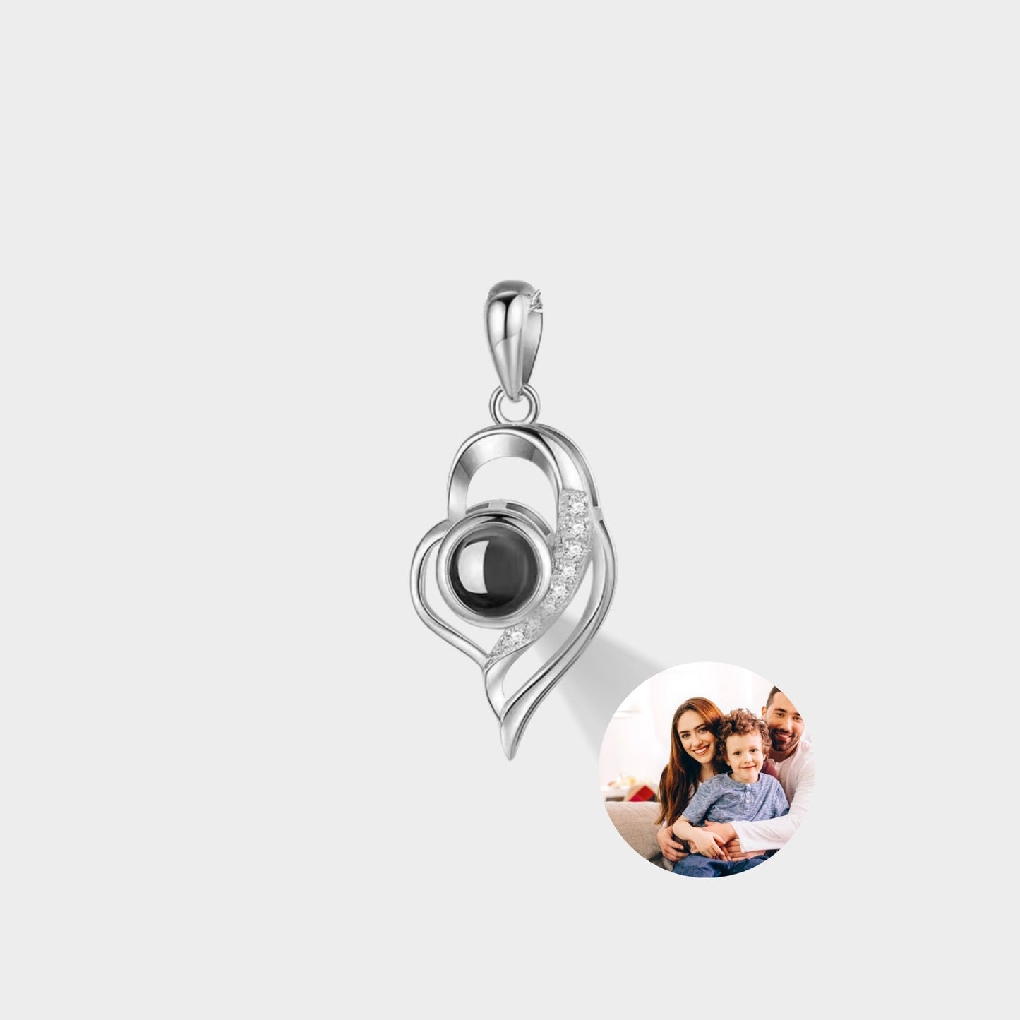 Custom Photo Projection Pendants & Charms - Hidden Forever