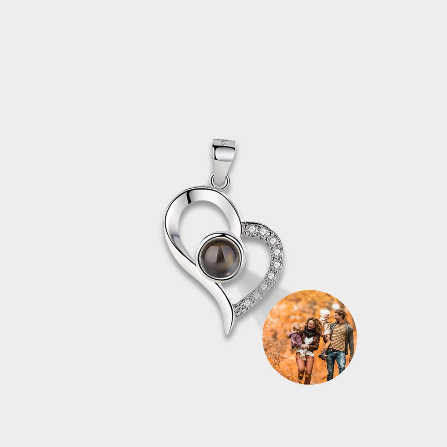 Custom Photo Projection Pendants & Charms - Hidden Forever