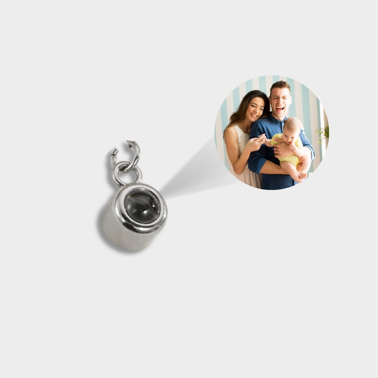 Custom Photo Projection Pendants & Charms - Hidden Forever