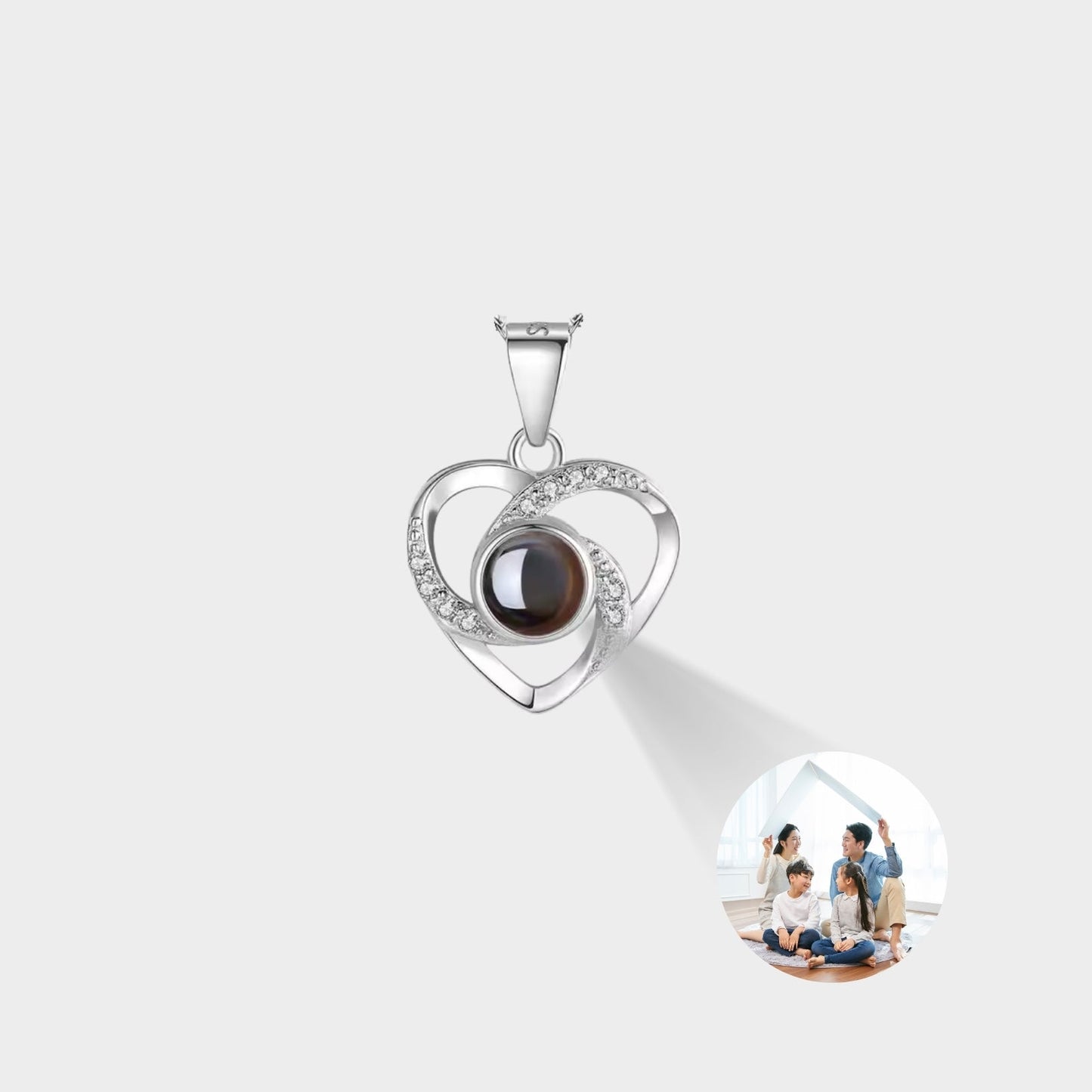 Custom Photo Projection Pendants & Charms - Hidden Forever