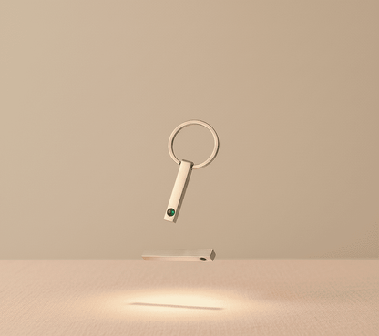 Custom Photo Projection Rectangular Bar Necklace - Hidden Forever