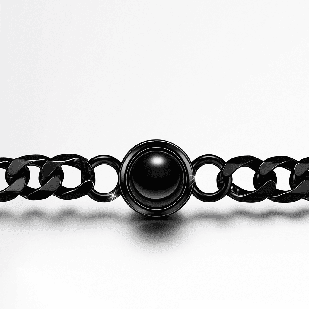 Custom Photo Projection Thick Chain Bracelet - Hidden Forever