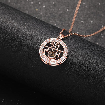 Custom Projection Om Necklace - Hidden Forever