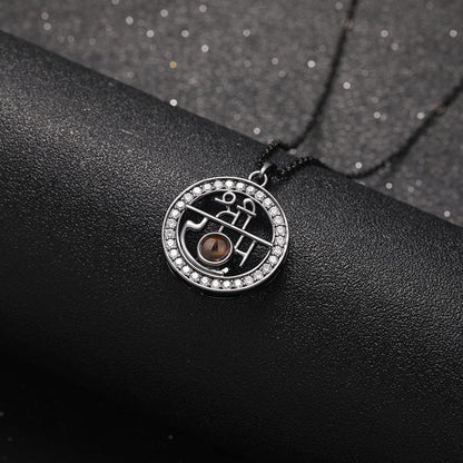 Custom Projection Om Necklace - Hidden Forever