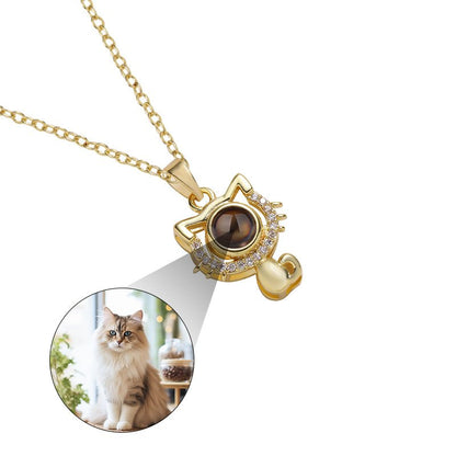 Custom Purrfect Memories Hidden Photo Necklace - Hidden Forever