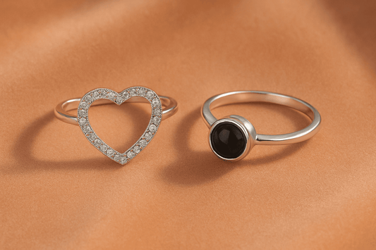 Custom Secret Heart Hidden Photo Ring - Hidden Forever