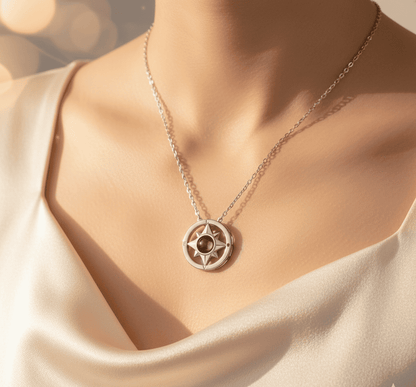 Custom Solara Hidden Photo Necklace - Hidden Forever