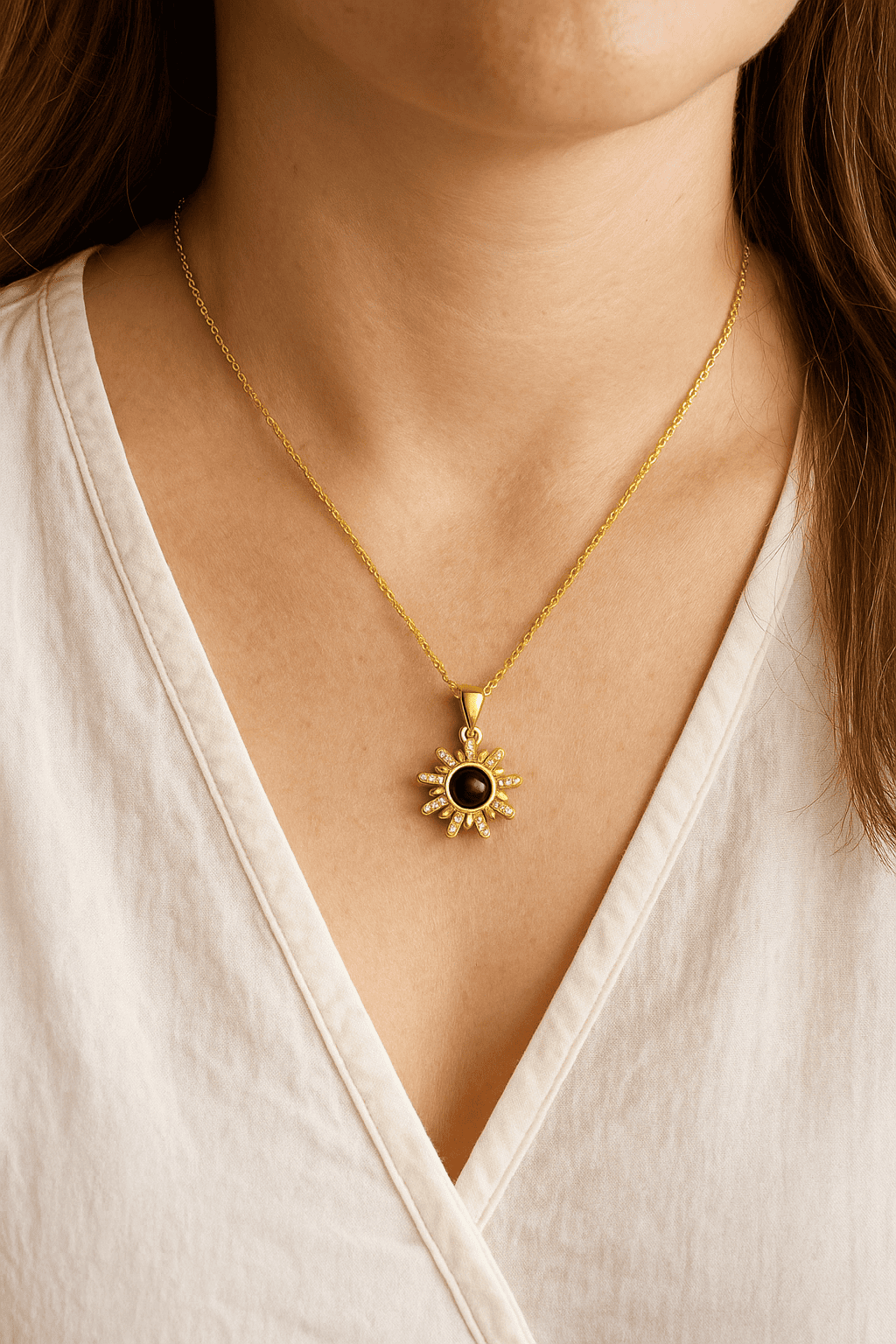 Custom Solstice Hidden Photo Necklace - Hidden Forever