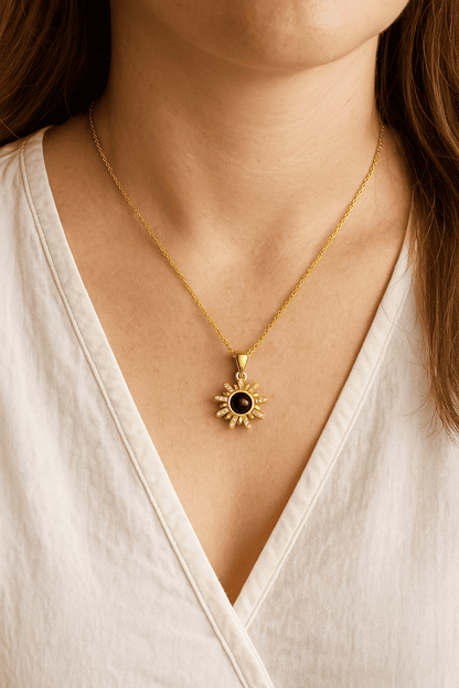 Custom Solstice Hidden Photo Necklace - Hidden Forever