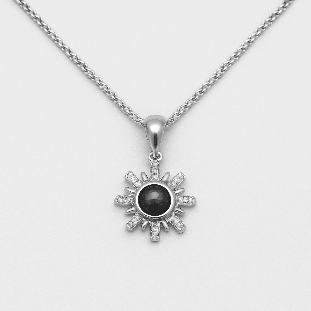 Custom Solstice Hidden Photo Necklace - Hidden Forever