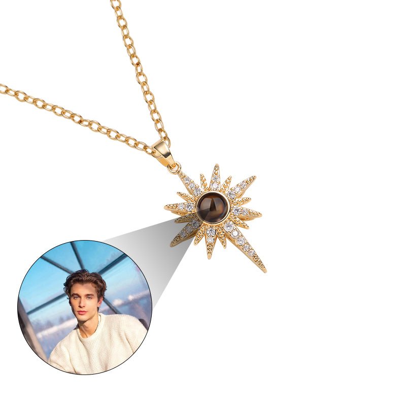 Custom Stellar Radiance Hidden Photo Necklace - Hidden Forever