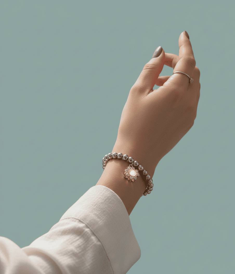 Custom Sunflower Hidden Photo Bracelet - Hidden Forever