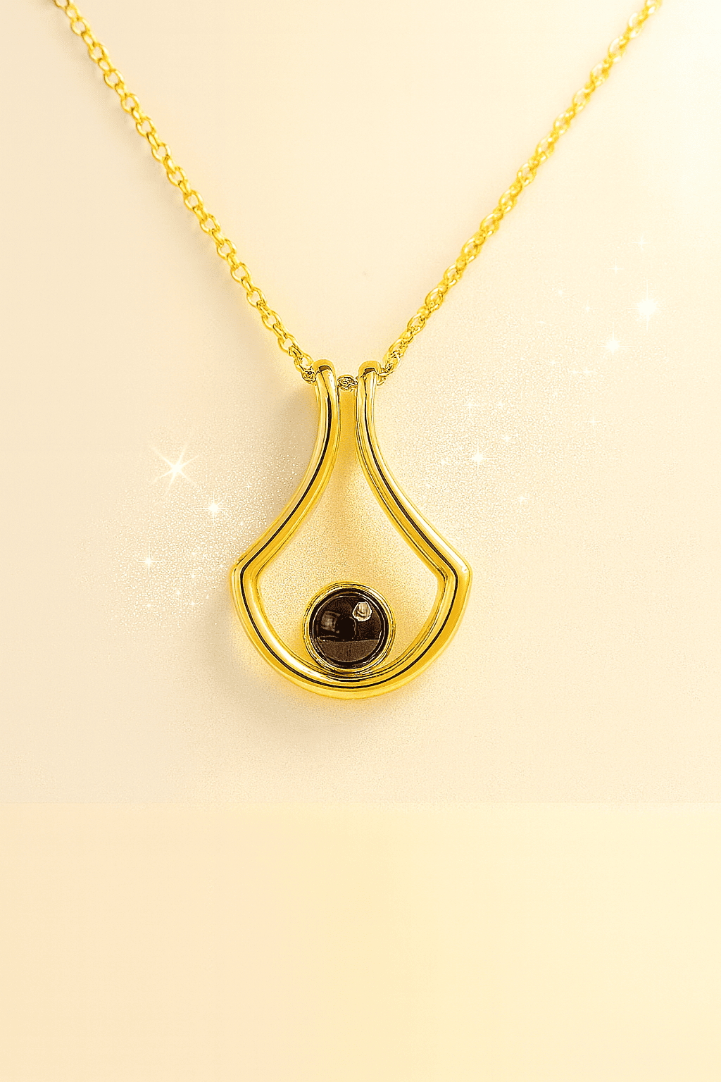 Custom Unique Shaped Hidden Photo Necklace - Hidden Forever