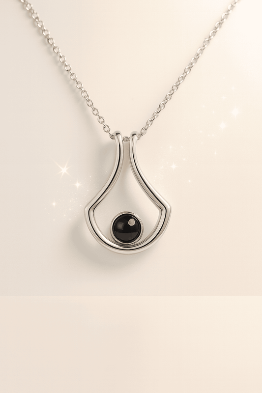 Custom Unique Shaped Hidden Photo Necklace - Hidden Forever