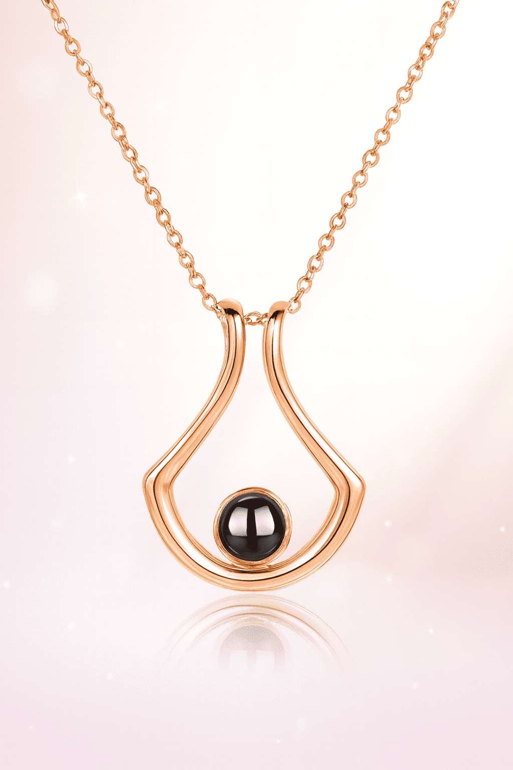 Custom Unique Shaped Hidden Photo Necklace - Hidden Forever